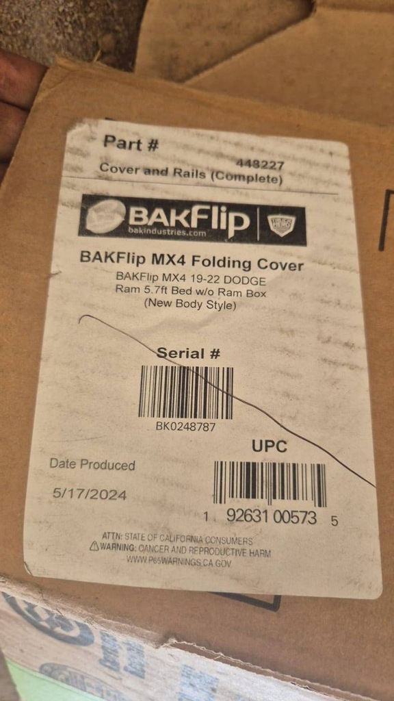 фото №10, Dodge ram 18-22 крышка защита кузов bk0248787 nowa