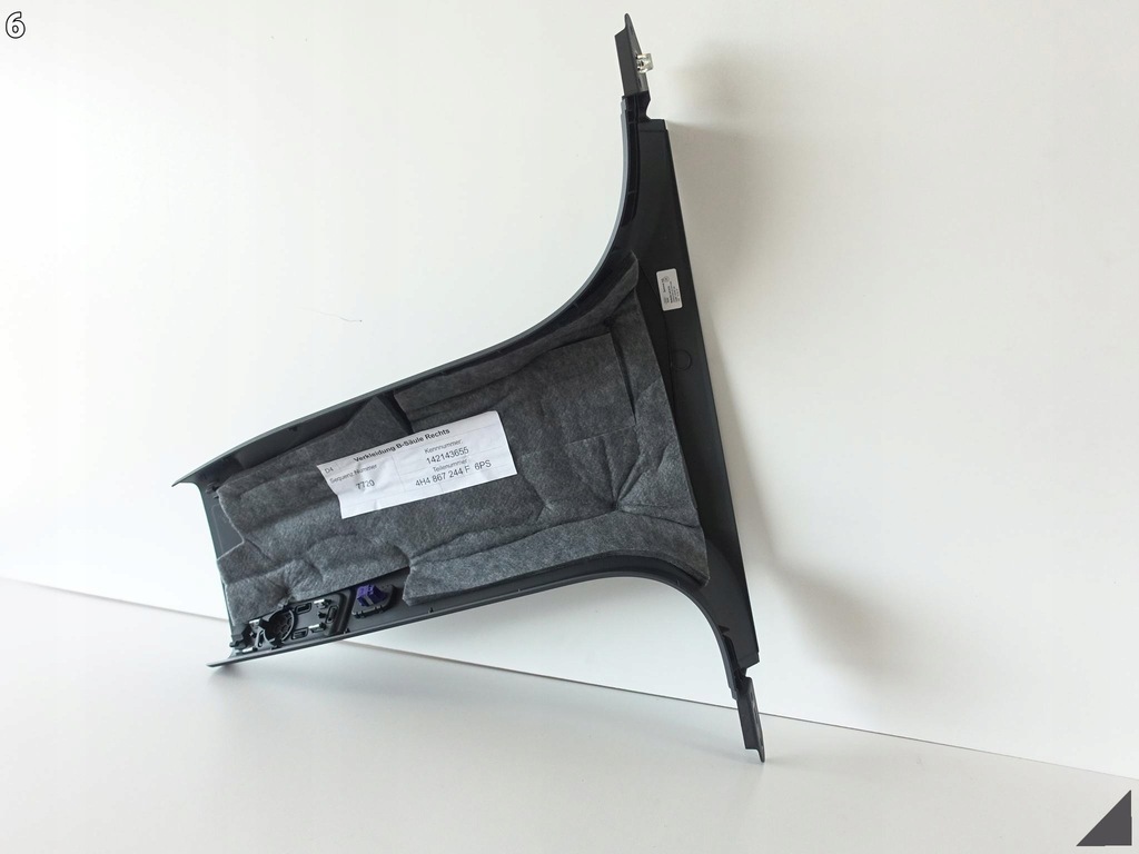 фото №7, Audi a8 4h0 d4 lift 13-17 захист обшивка правого стійка b хром кнопка