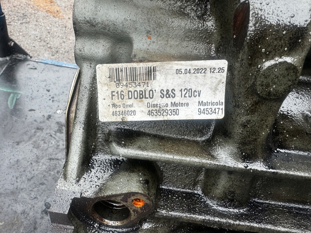 фото №6, Двигун fiat doblo compass 1,6m-jet 46346020 euro6 tipo 55273740 блок двигуна блок