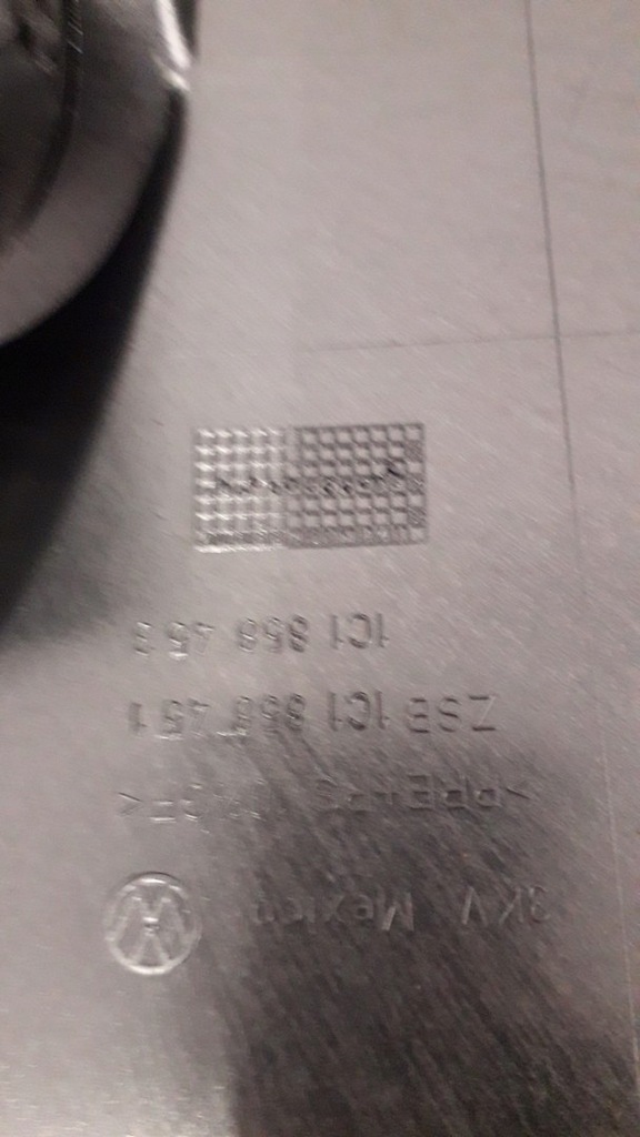 фото №6, Защита консоли панели volkswagen оригинальный номер 1c1858453