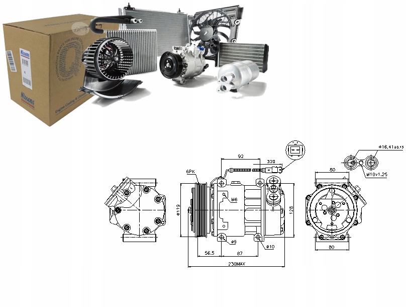 фото №1, Компрессор кондиционера citroen c5 i c8 evasion jum