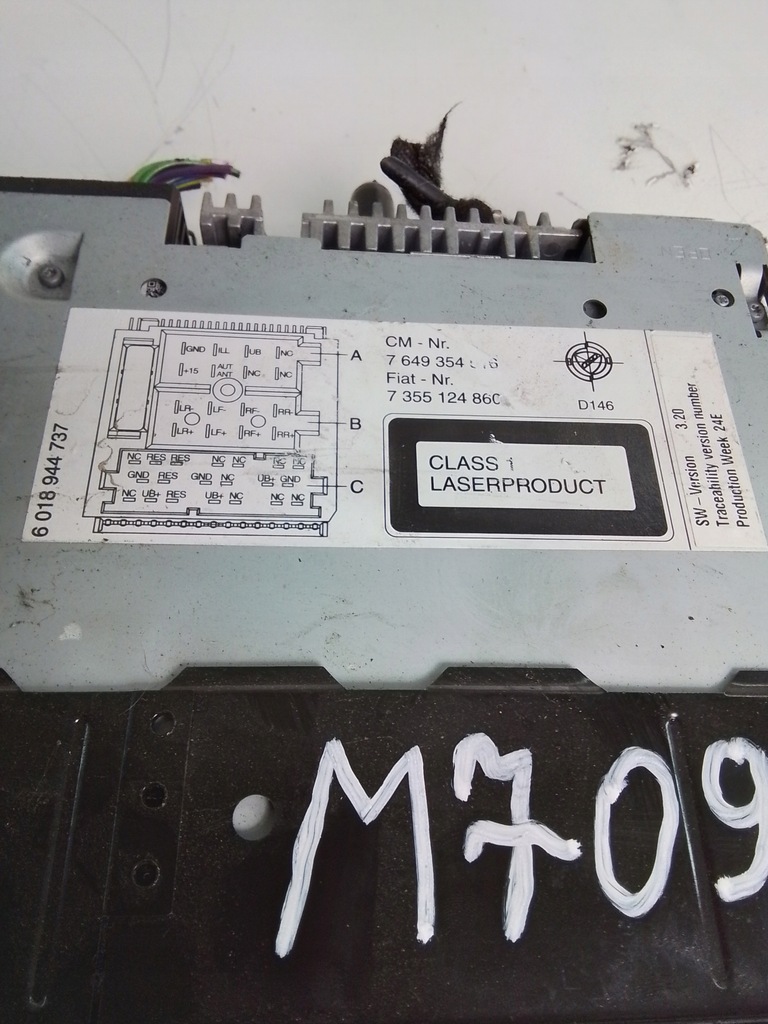 фото №2, M709 радіо cd opel combo d fiat doblo 7649354516