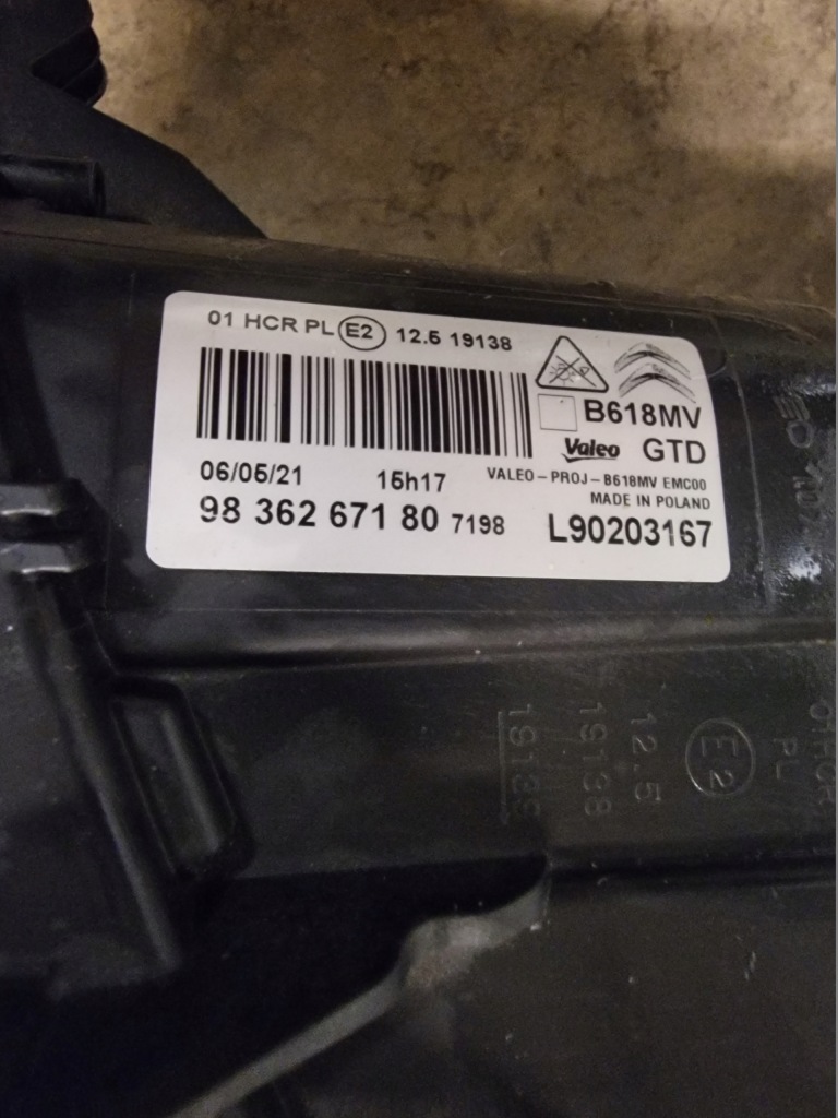 фото №6, Лампа передняя левая led citroen c3 iii lift 2021 rok 9836267180