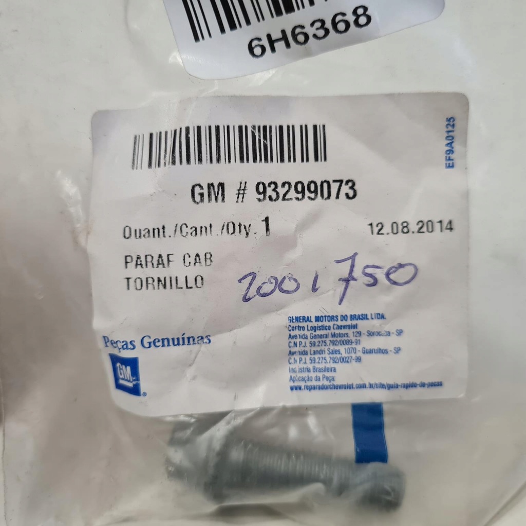 Opel zafira b astra j 1.7d болт насоса води оригінальний номер 93299073 в Україні