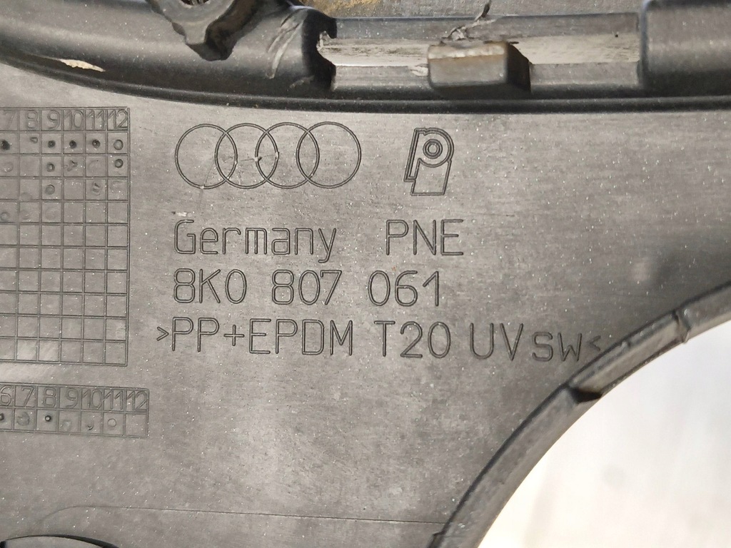 фото №15, Audi a4 b8 8k0 allroad 08-11 dół спойлер бампер перед передній