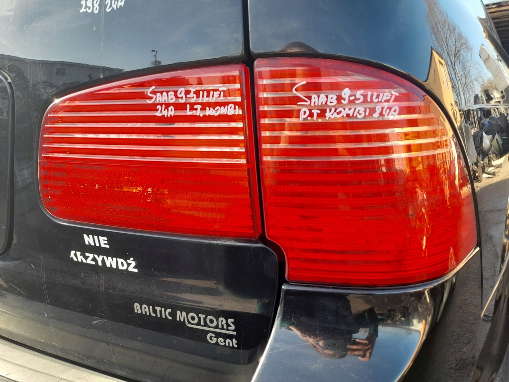 фото №9, Saab 9-5 i lift лампа правый задняя правая задняя крышка багажника с крышки w крышка kombi
