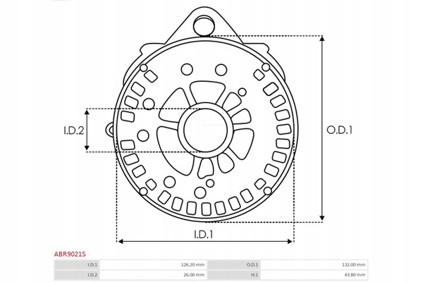 фото №4, Кронштейн, фланець привідний генератора as-pl abr9021s