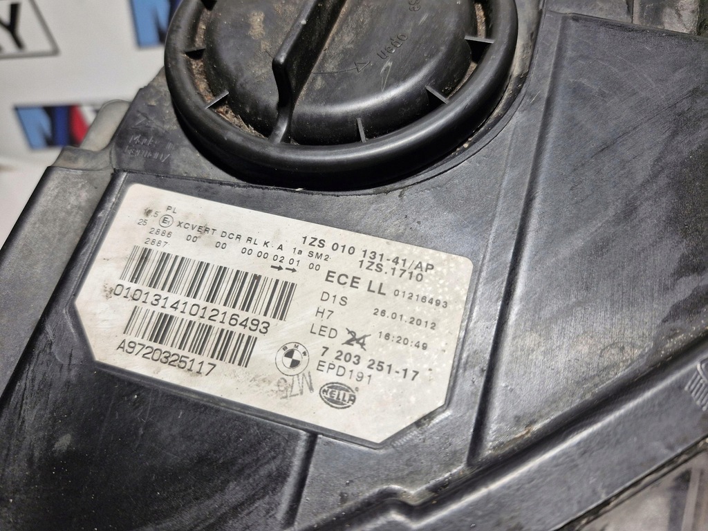 фото №7, Bmw f10 f11 лампа ліва перед bixenon поворотний комплектна europa 7203251