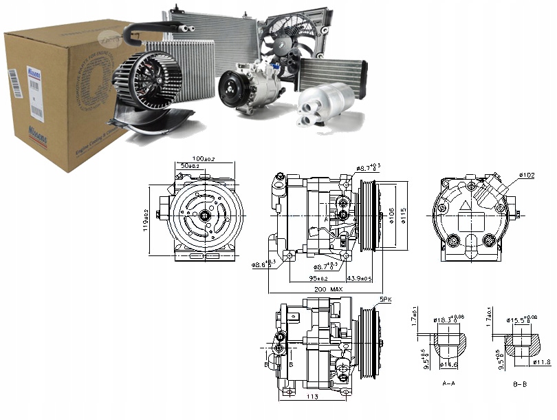 фото №1, Компресор кондиціонера fiat brava bravo i palio pu