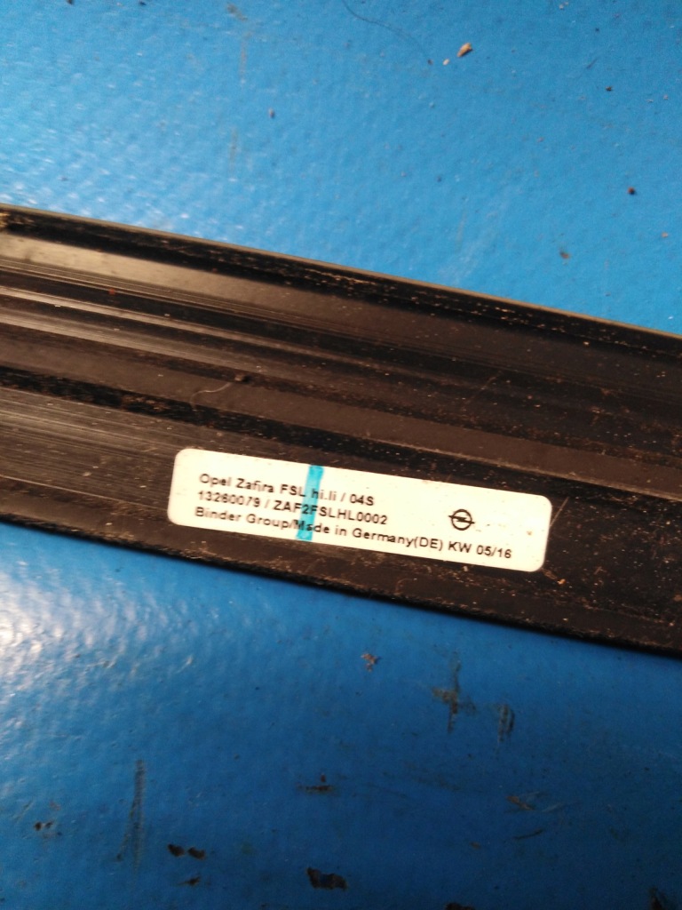 фото №5, Молдинг уплотнитель дверь хром левая задняя opel zafira c