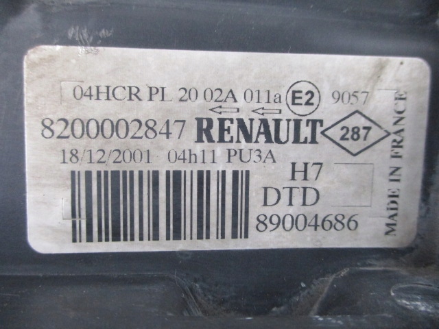 фото №4, Renault laguna ii лампа фара правий оригінал