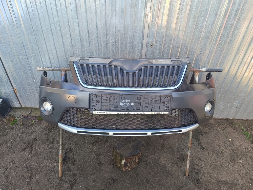 фото №1, Skoda fabia ii lift roomster lift 10-14 бампер scout омивачі kpl