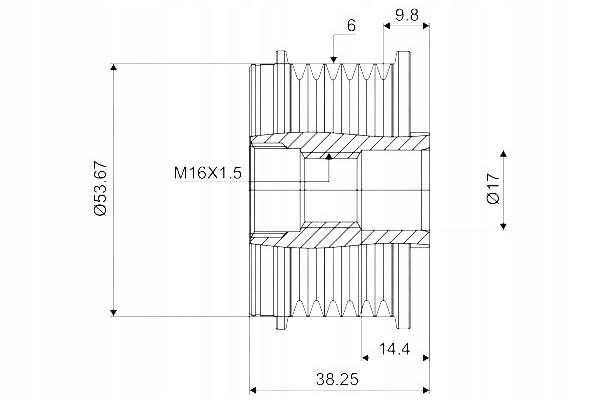 Valeo шкив генератора opel 2,0cdti 08- insignia Киев