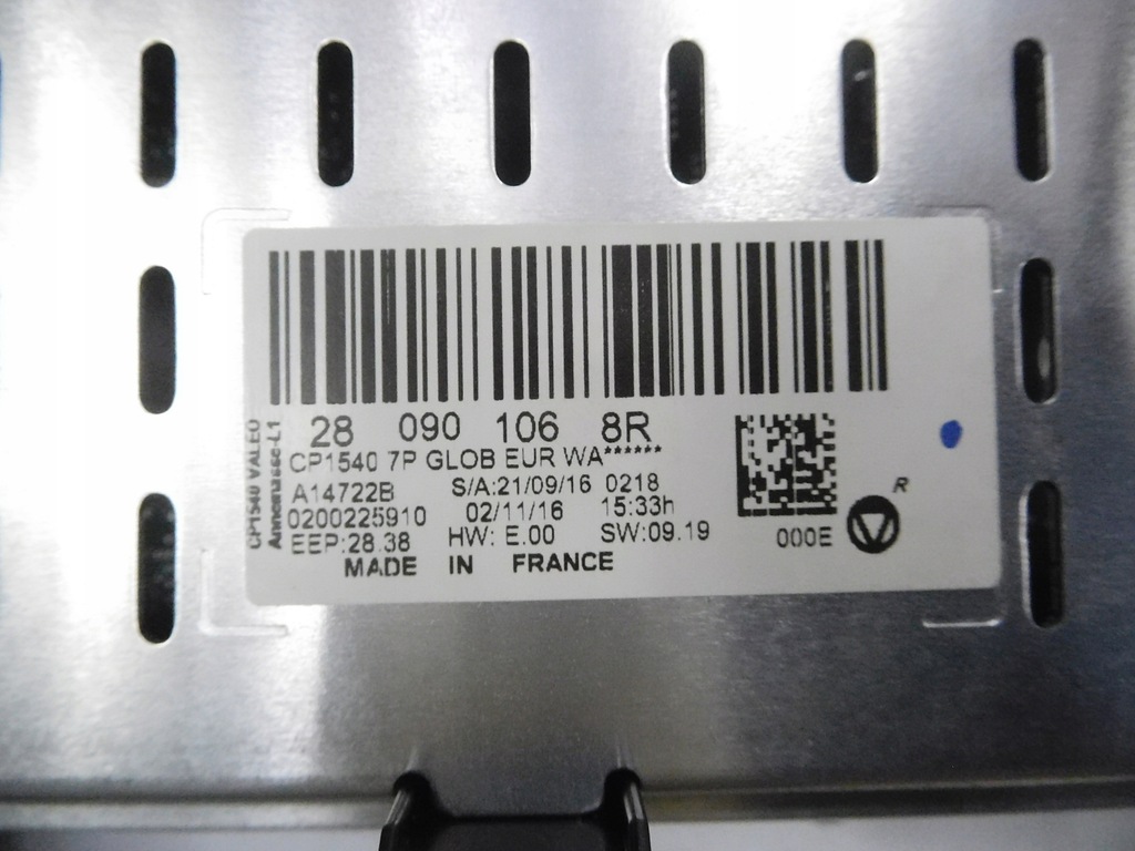 фото №7, Дисплей радіо navi панель renault megane iv оригінальний номер 280901710r