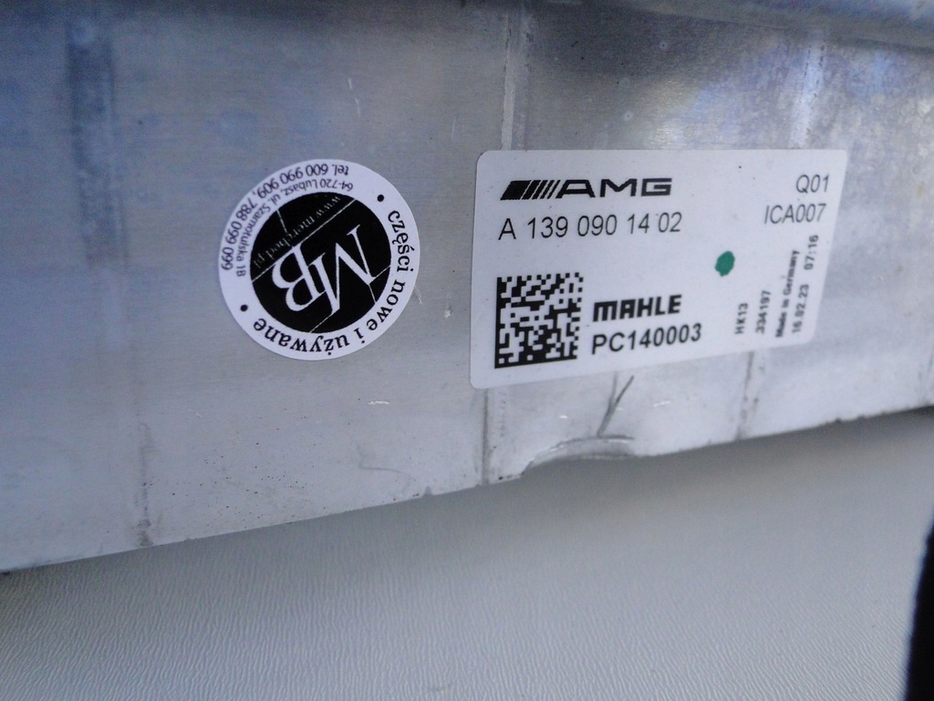 фото №12, Mercedes sl r232 232 amg gt 192 радиатор интеркулер m139 бензин