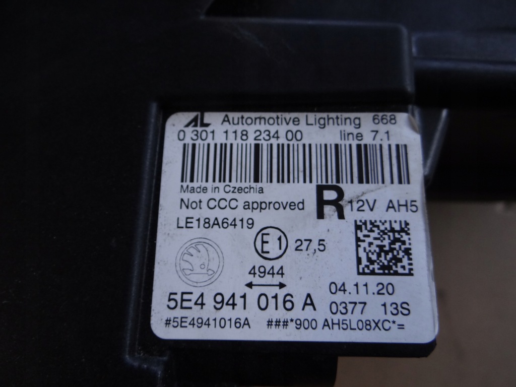 фото №13, Skoda octavia iv 5e4 full led правий лампа права