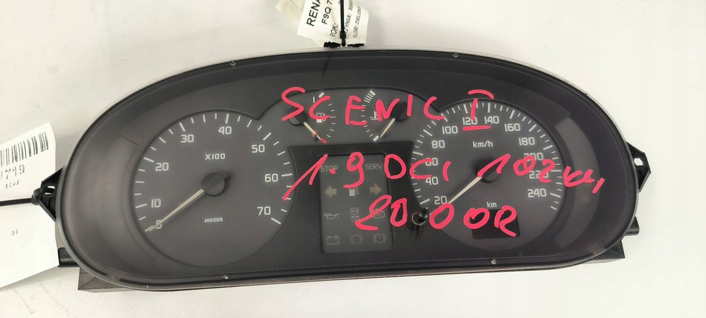фото №1, Лічильник приладова панель 7700427896 renault scenic