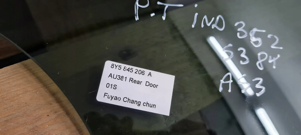 фото №9, S3 8y a3 стекло кузовная дверь правая правый задняя as3 20r sedan 8y5845206a