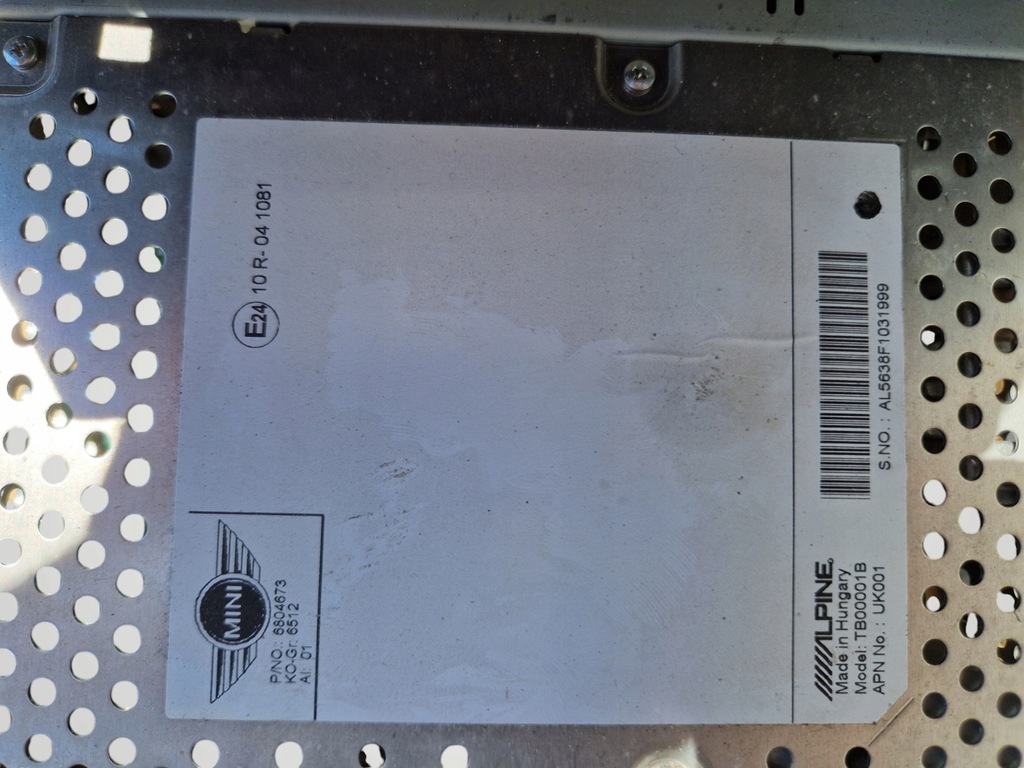 фото №3, Mini one cooper f54 f55 f56 f57 радио business basis alpine cd bluetooth