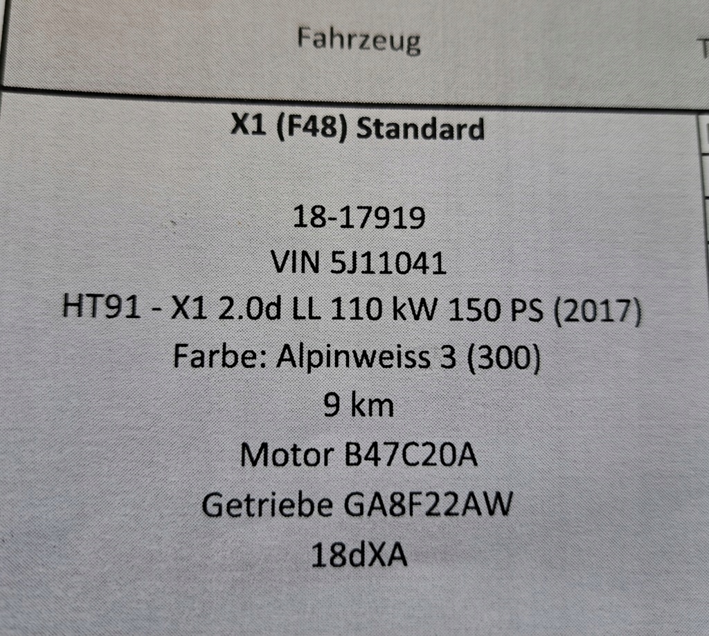 фото №12, Bmw x1 f48 двигатель b47c20a 150 km новый bmw f48 x1 f39 f45 f46