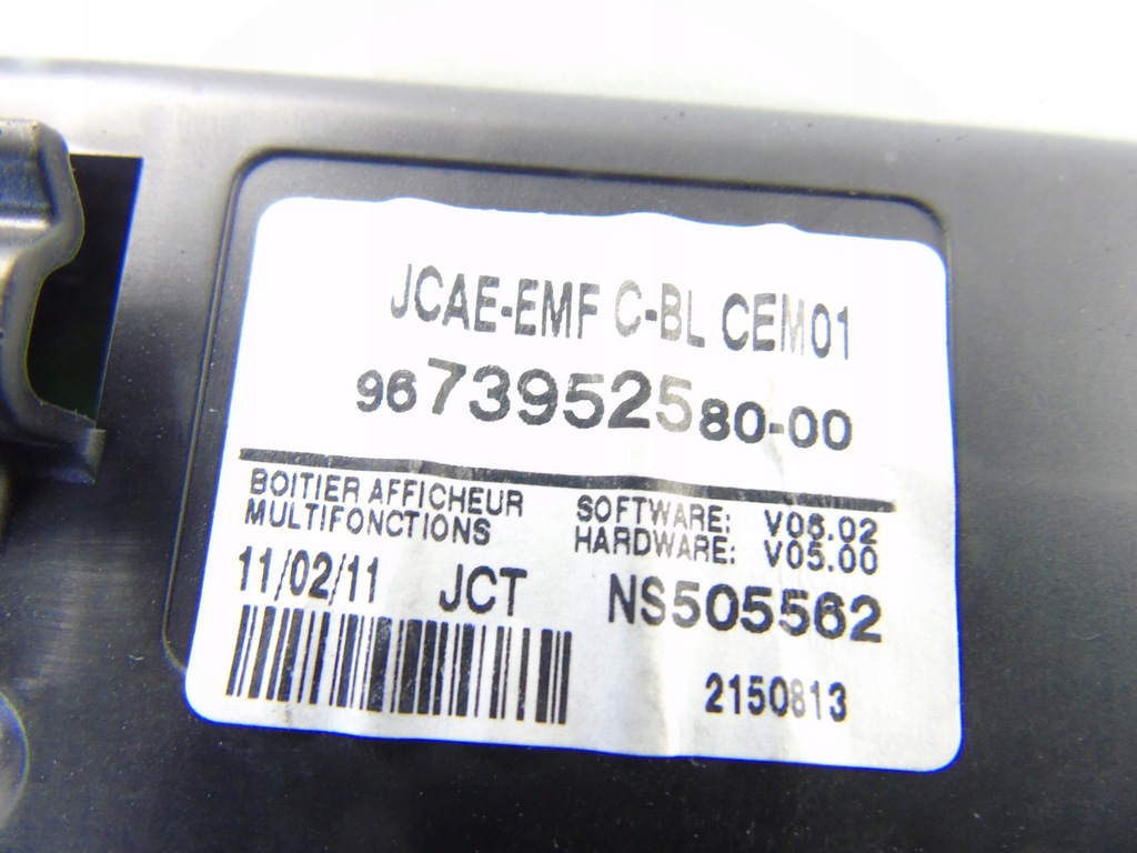 фото №4, Дисплей радио citroen c4 ii b7 9673952580