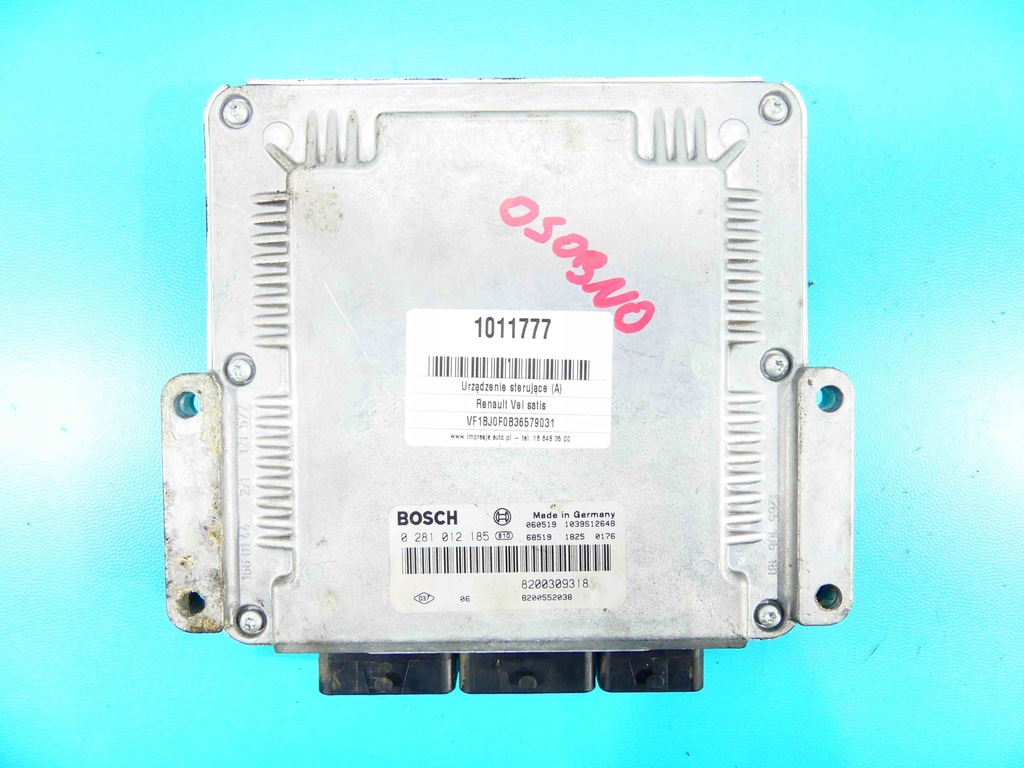 фото №1, Бортовий комп'ютер блок керування renault vel satis 2.2 dci