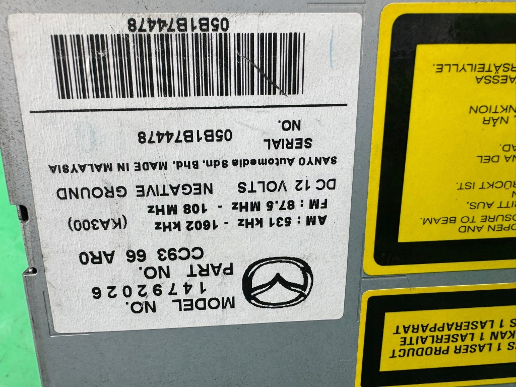 Радіо cd заводський радіопрогравач 14792026 mazda 5 v cr 05-08 Доставка