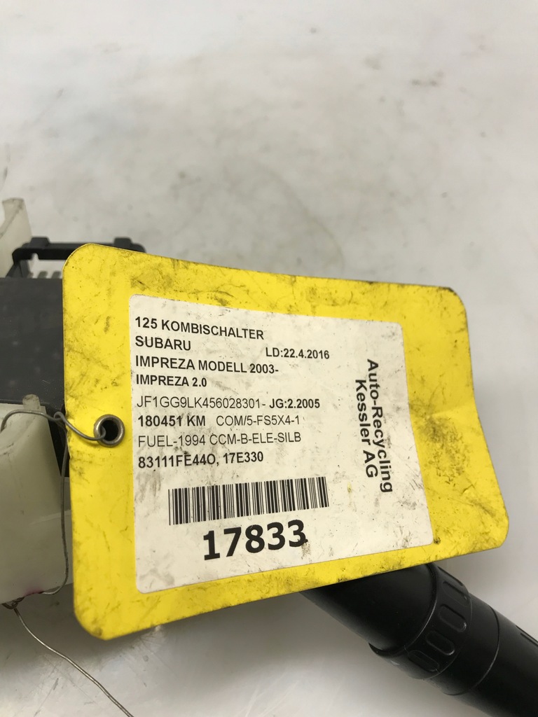 фото №8, Перемикач комбінований 83111fe440 subaru