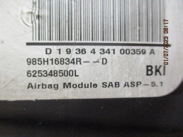 фото №8, Renault clio iv подушка сиденье air bag левая