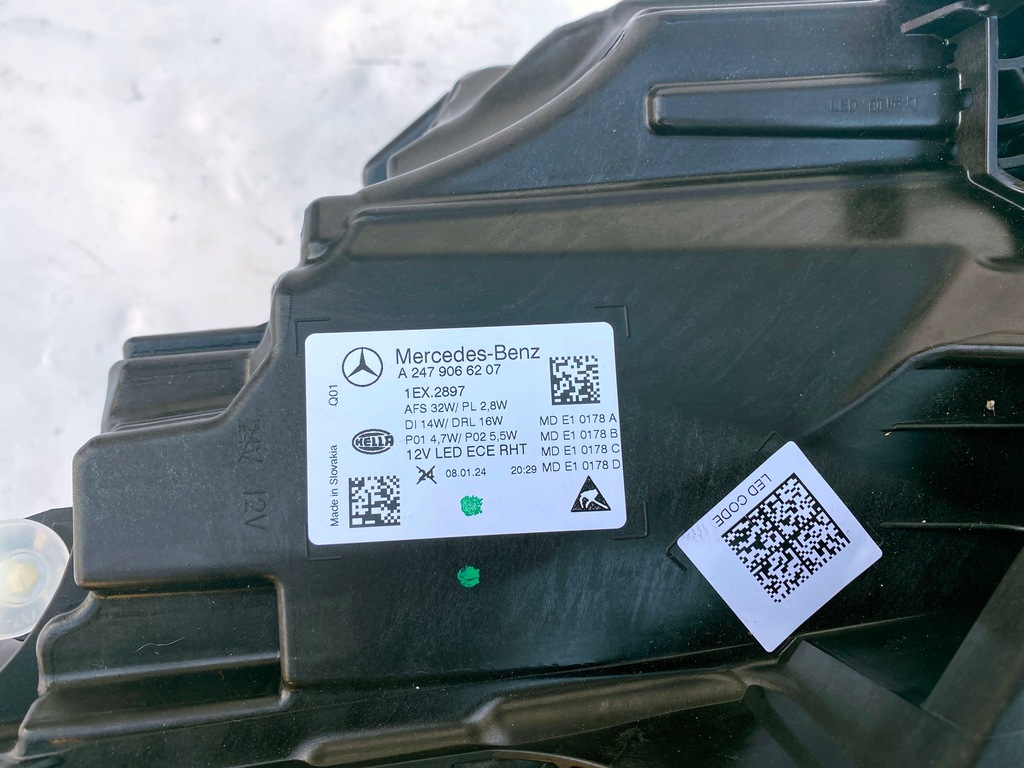 фото №7, Mercedes gla h247 247 лампа правая led high performance lift 2023 r