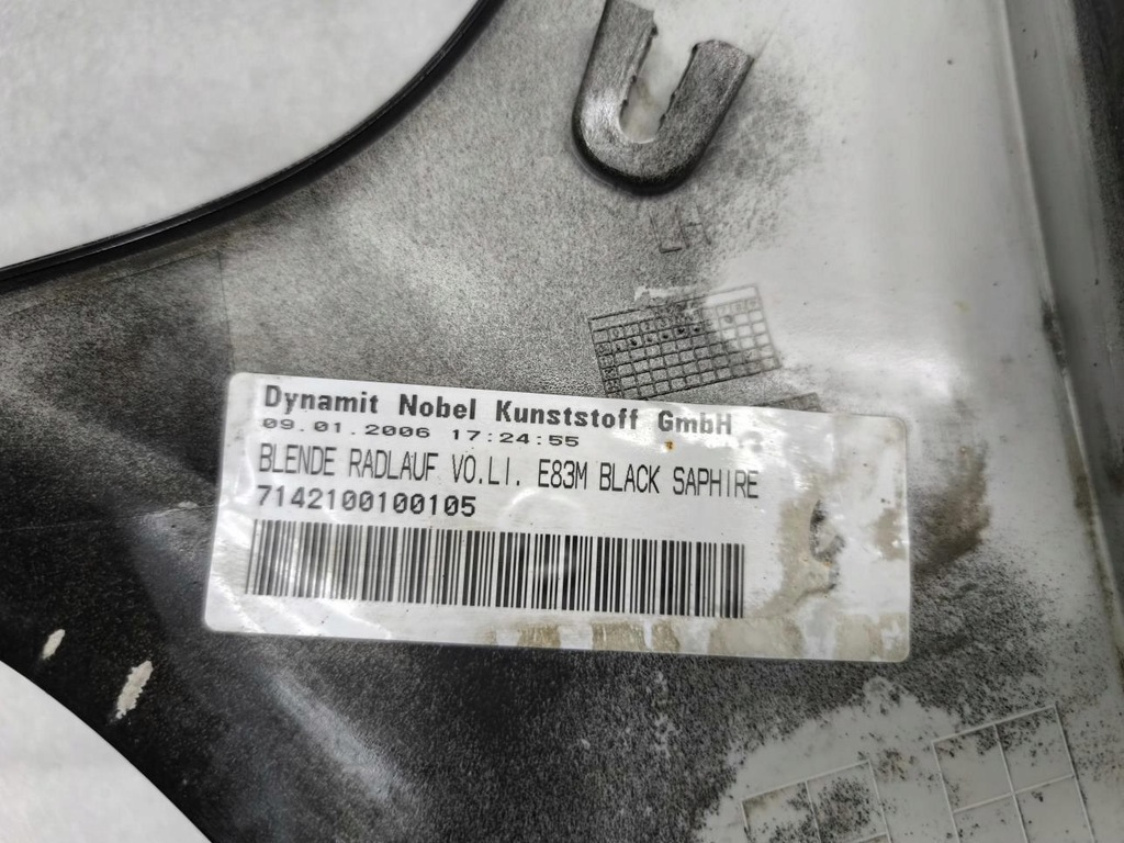 фото №12, Молдинг крила лівий перед 475/9 bmw x3 e83 7142100