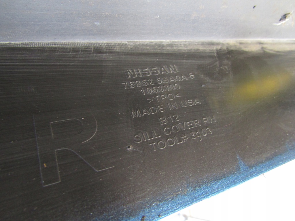 фото №10, Молдинг порог правая nissan leaf ii ze1 17-