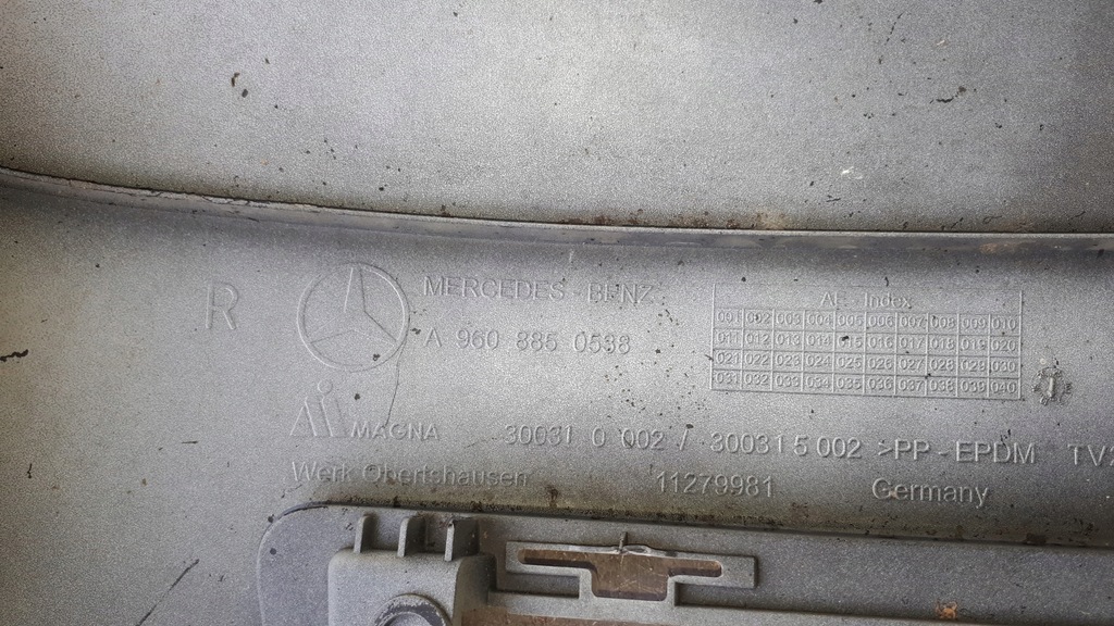 фото №11, A9608850538 кутик бампера правий mercedes actros mp4 білий