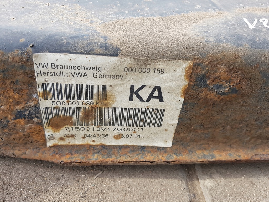 фото №6, Vw golf 7 vii 12-16r hb балка підвіска задня 5q0501049af