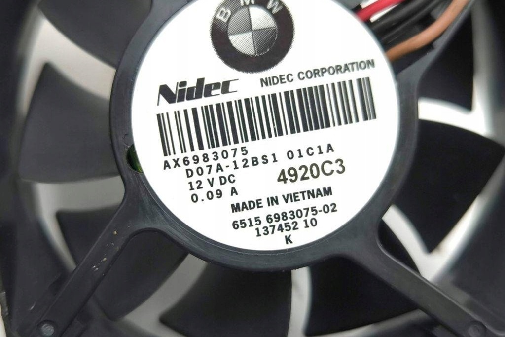 фото №8, Вентилятор радиатор bmw i3 i01 13745210 0.6l 2015