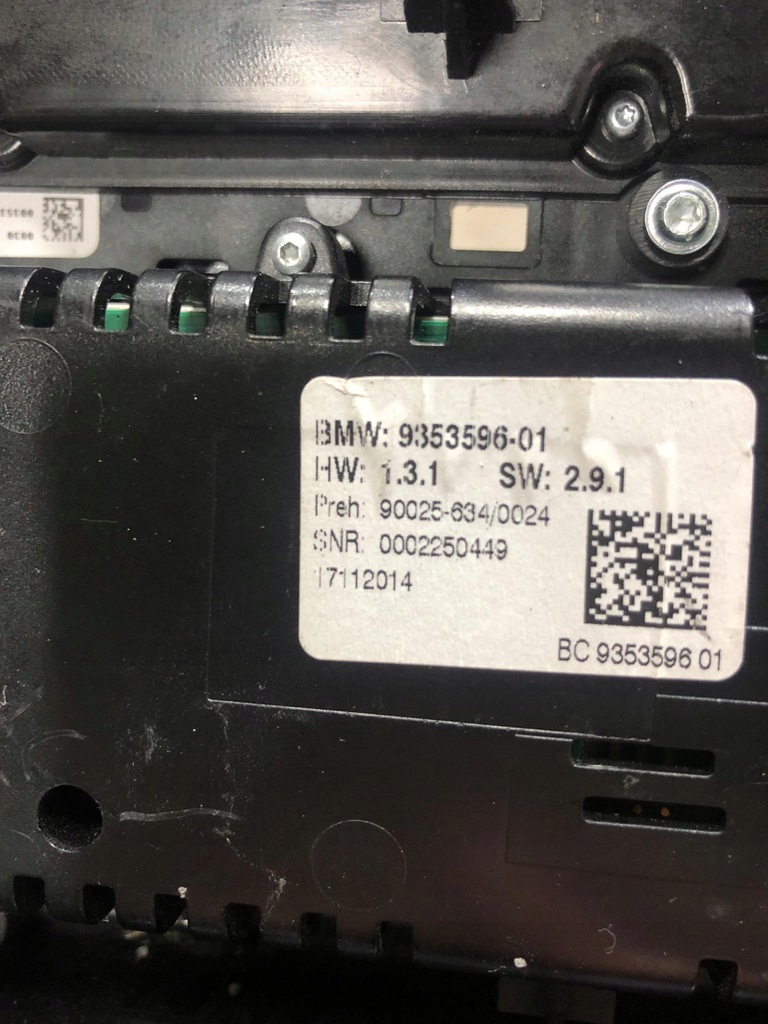 фото №3, Bmw 5 f10 панель радио кондиционера 9353596