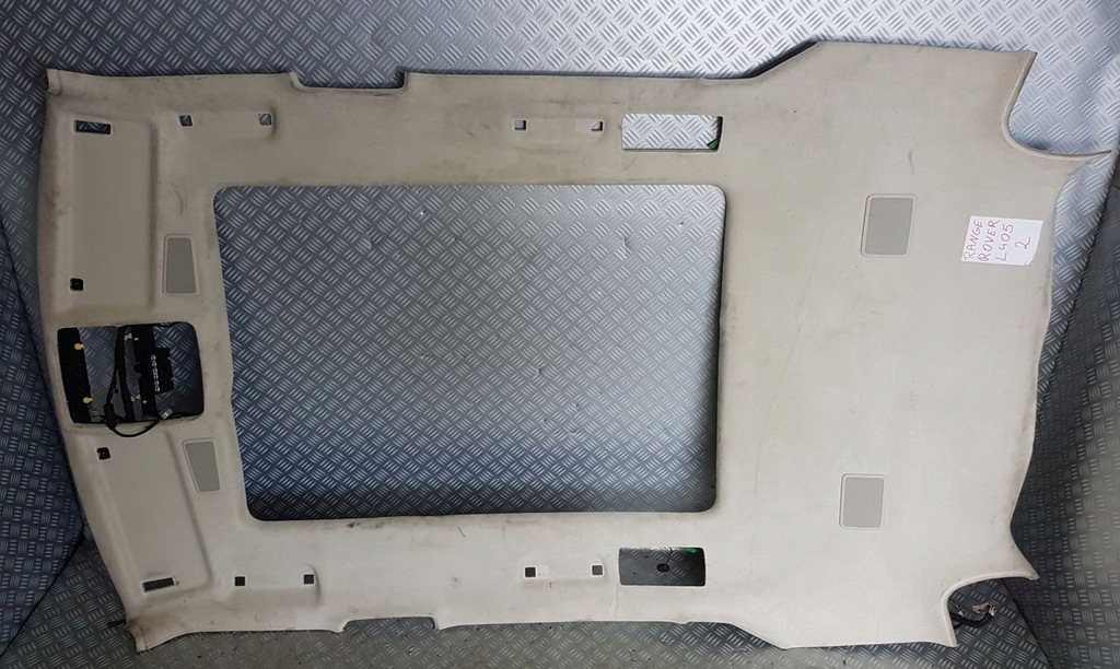 фото №6, Range rover vogue l405 стеля alcantara бежева світла панорама алькантара