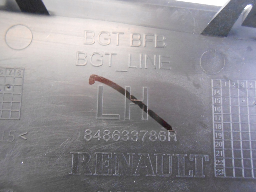 фото №3, Megane iv защита стойка наружная левая задняя oryg