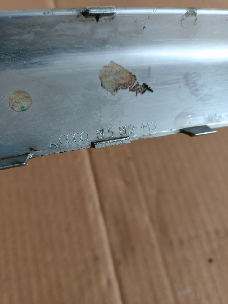 фото №7, 8e5807443 молдинг хром бампера задняя заднего audi a4 b6 sedan