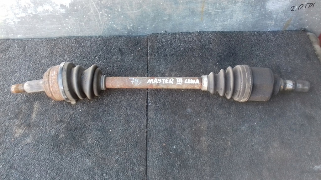 фото №1, Приводной вал левая opel movano b 2.3dci