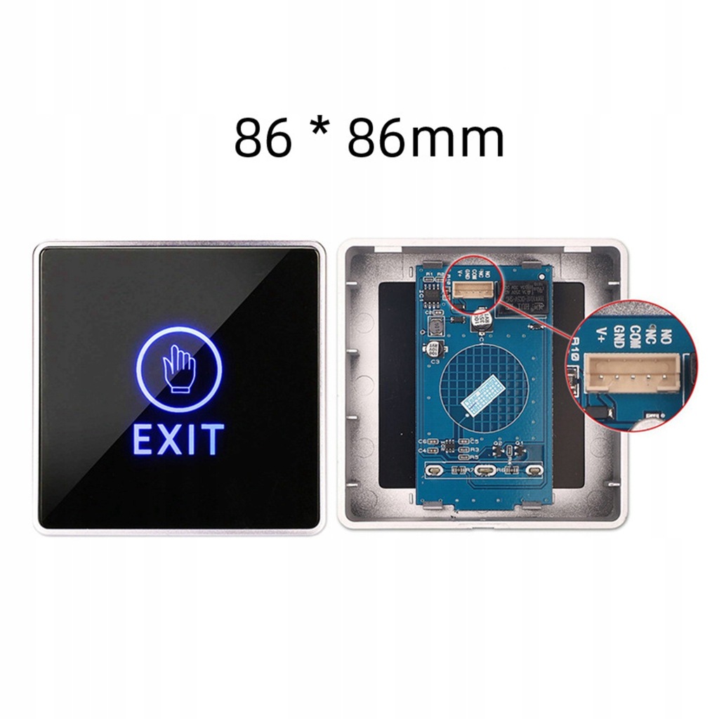 фото №5, Перемикач датчика інфрачервоний двері bezdotykowy no nc com dla систем