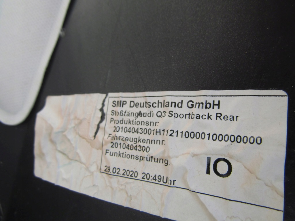 фото №9, Бампер audi q3 83f 19- sportback задняя s-line