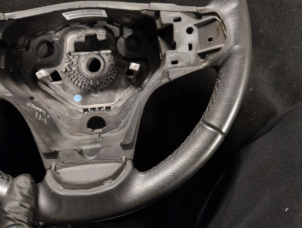 фото №5, Fiat grande punto evo воздуховод трёхспицевая кожаный многофункциональный