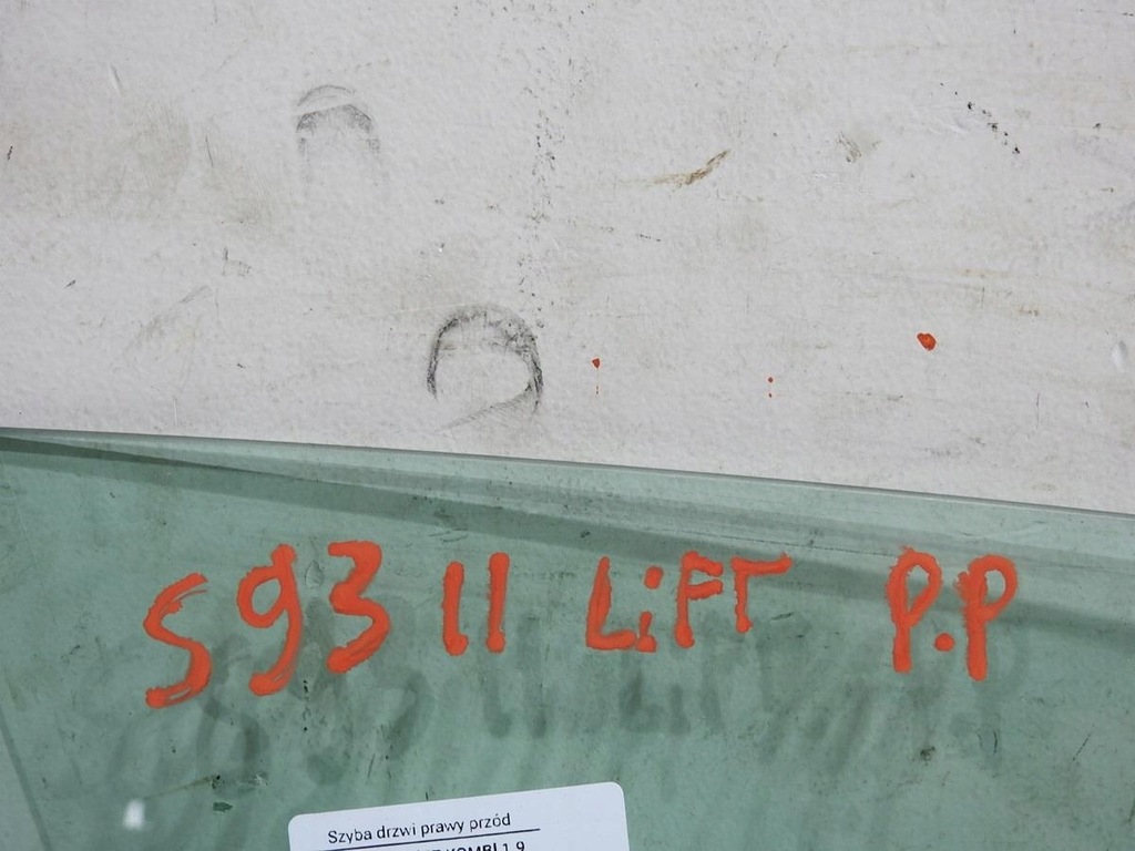 фото №6, Скло двері правий перед saab 9-3 ii lift