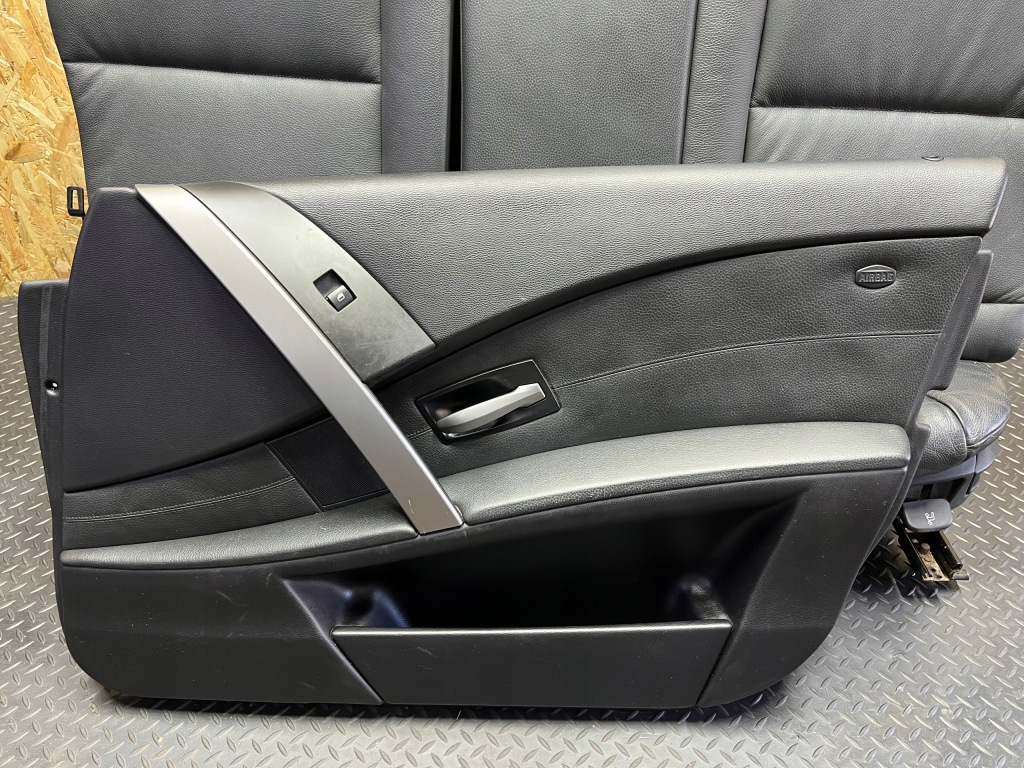 фото №9, Комплект сидіння заднє сидіння обшивки оббивка czarna шкіра europa bmw e61 gr