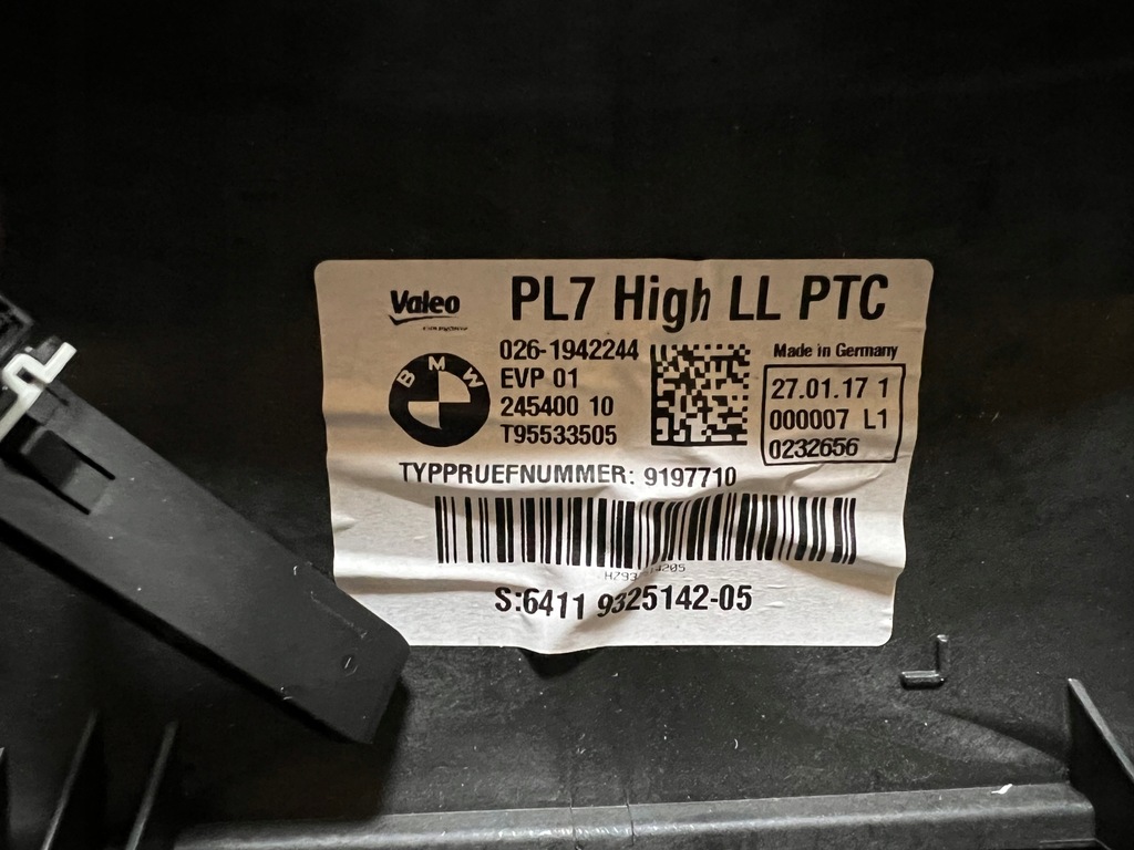 фото №6, Bmw f30 обігрівач комплектна high 9325142 europa