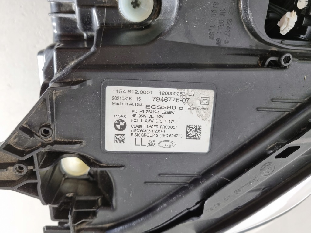 фото №8, Bmw 7 g11 g12 lci lift лампы левая правая перед laser led капот крылья eur