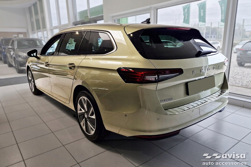 фото №8, Skoda superb iv combi молдинг сталевий накладка na бампер