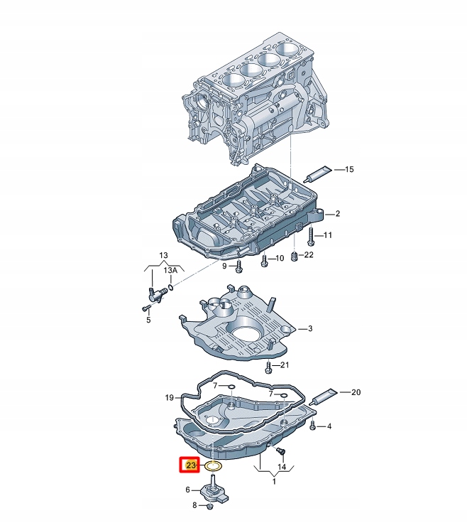 фото №11, Audi a1 sportback gba oil level датчик ущільнювальне кільце 038103196c