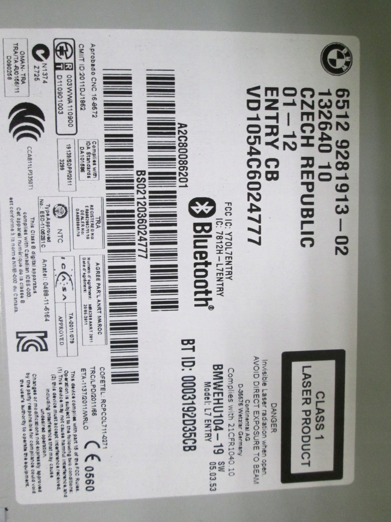 фото №3, Bmw f20 f21 f22 f30 f31 f32 f33 f34 радіо professional cd bluetooth 9281913